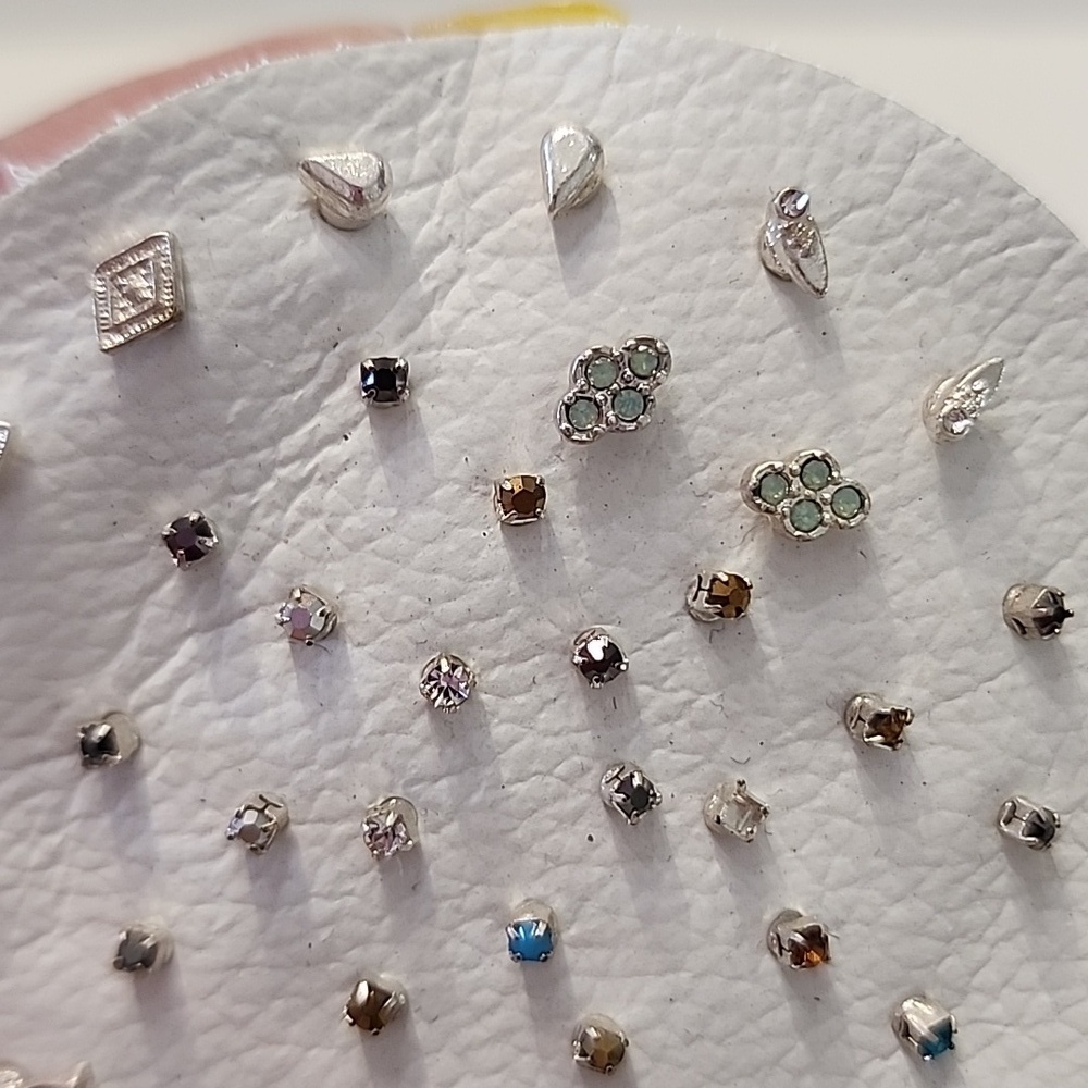 Free People Multicolor Stud Earrings Set 10+ - Picture 2 of 6